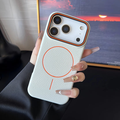 Litschi Leder Textur MagSafe iPhone Huelle Produktfoto litchi leather magsafe case product photo Bild 14