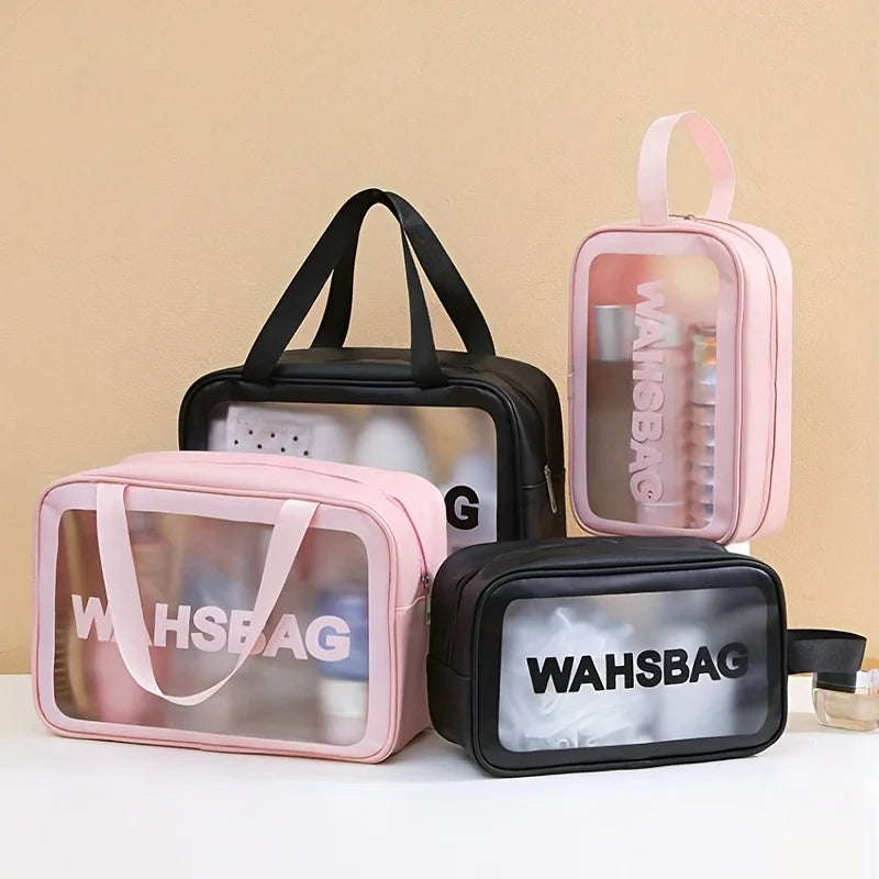 Portable Waschtasche Multifunktional 3 Groessen weiss schwarz pink portable toiletry bag 3 sizes