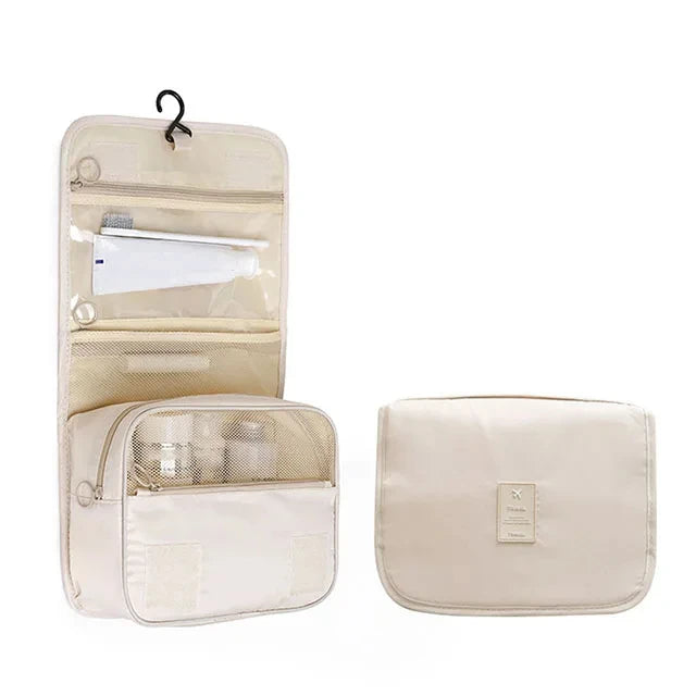 Reise Makeup Bag Wasserdicht Toilettenartikel Organizer Haken Damen 6 Farben