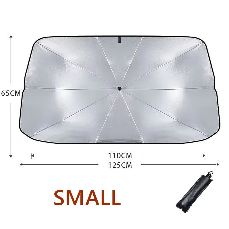 Auto Sonnenschutz Frontscheibe Ausrollbar UV-Schutz Hitzeisolierung Windschutzscheibe Parasol car sunshade windshield retractable sunscreen heat insulation front parasol universal