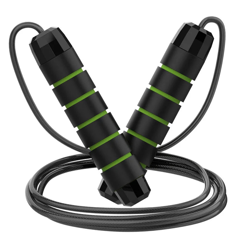 Stahldraht Springseil verstellbar verwirrungsfrei Fitness HIIT CrossFit Boxen
