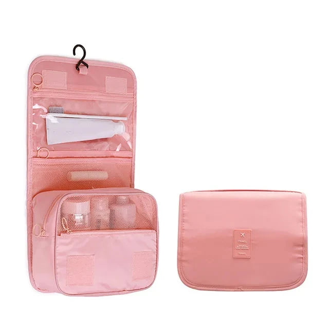 Reise Makeup Bag Wasserdicht Toilettenartikel Organizer Haken Damen 6 Farben