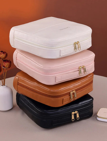 Aufgestellte Makeup Bag stehend standing upright
