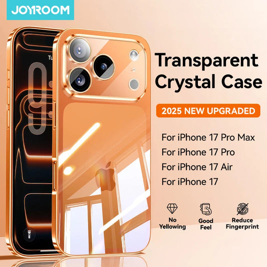 Kristallklare PC iPhone Huelle iPhone 16 17 Pro Max Vorderansicht crystal clear pc case front